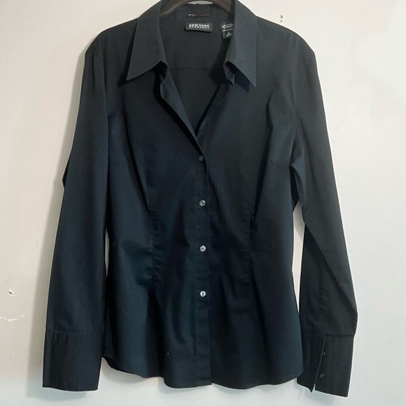 New York & Company Tops - Black Form Fitting Dress Shirt